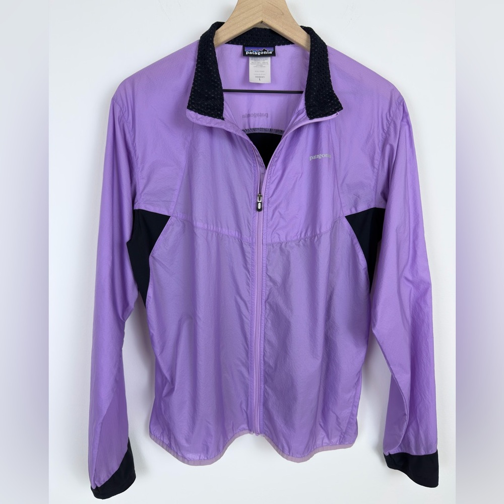 Patagonia Nine Trails Jacket Women L Purple Trail Running